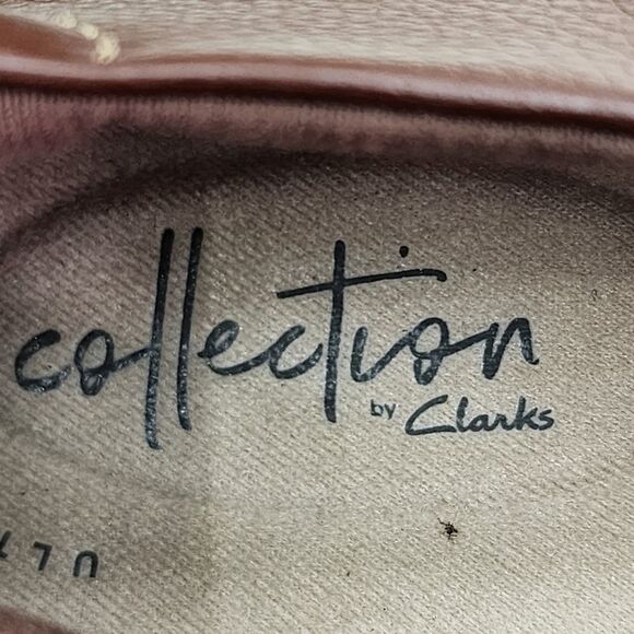 Clarks Women's Cheyn Fame Leather Slip-On Shoes - 6M - Picture 7 of 10